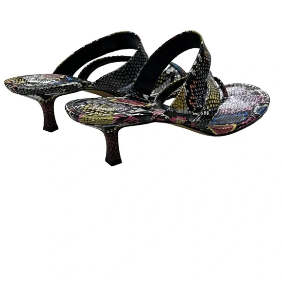 Vince Camuto Leather Sandals Low Heels Multi NWOT SB11 - Picture 5 of 7